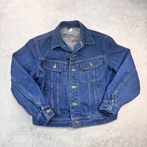 Vintage Late 1970s Lee Riders Denim Jacket 44R Harley Davidson HOG Biker USA